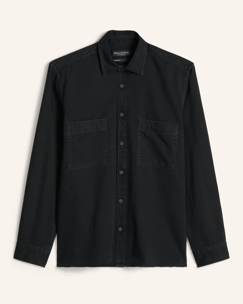 Marc O'Polo Jeanshemd schwarz Schwarz