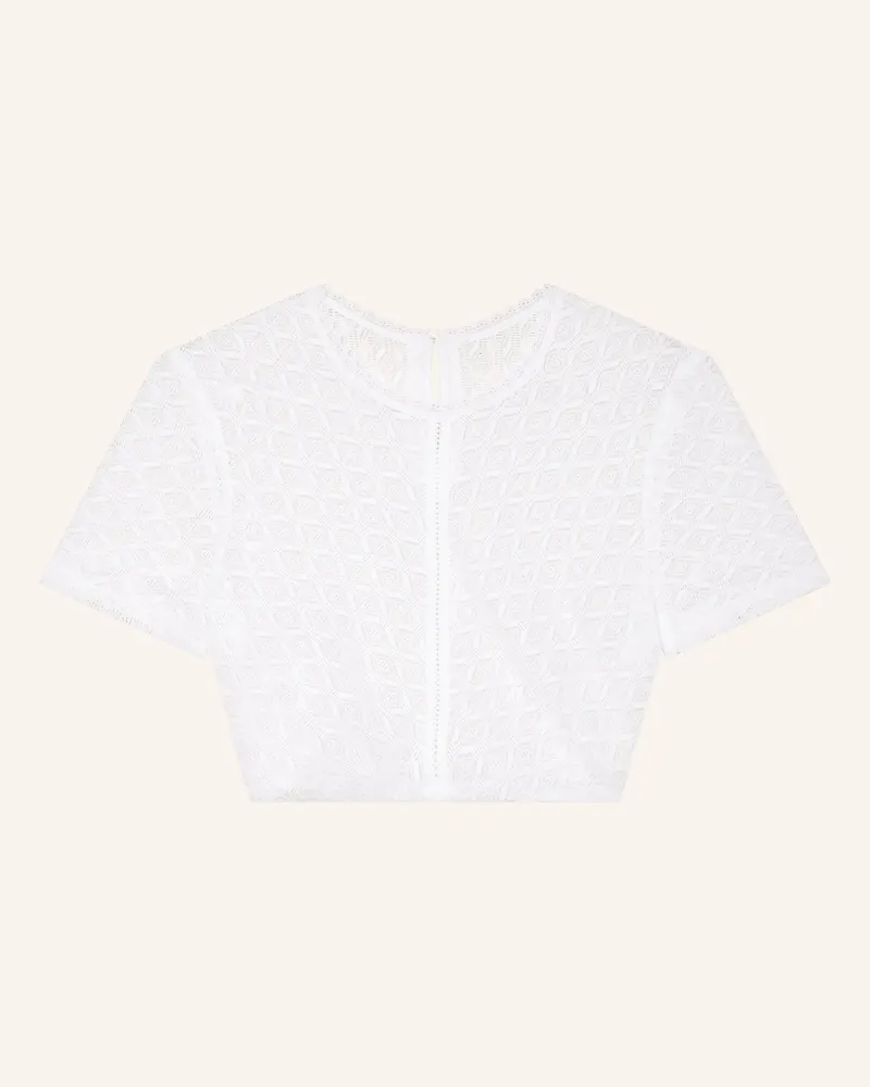 Johann & Johanna Dirndlbluse weiss Weiss