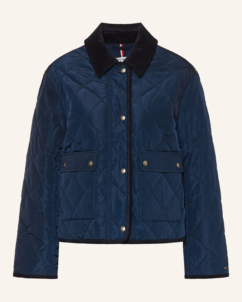 Tommy Hilfiger Steppjacke blau Dunkelblau