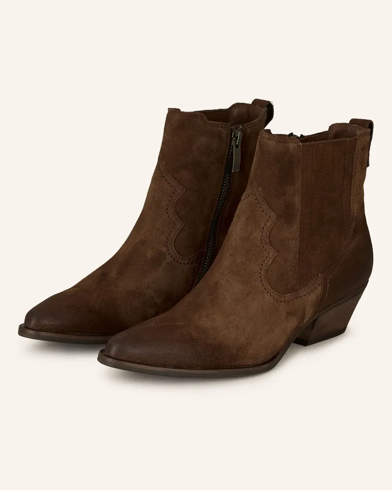 paul green Cowboy Boots Braun