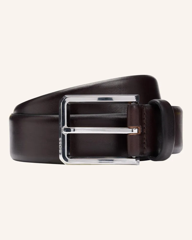 HUGO BOSS Business Gürtel Caleb_Sz35 braun Dunkelbraun