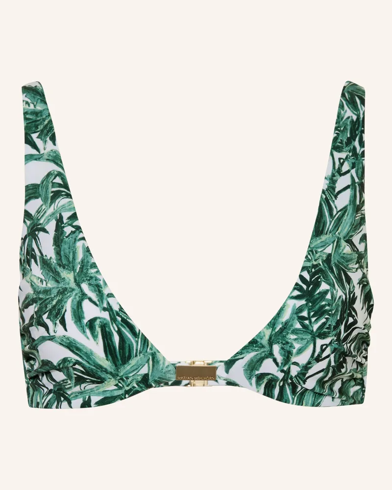 Maryan Mehlhorn Bügel-Bikini-Top Palmette gruen Grün