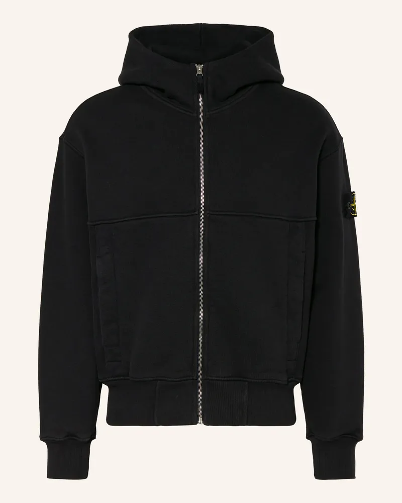 Stone Island Sweatjacke Schwarz