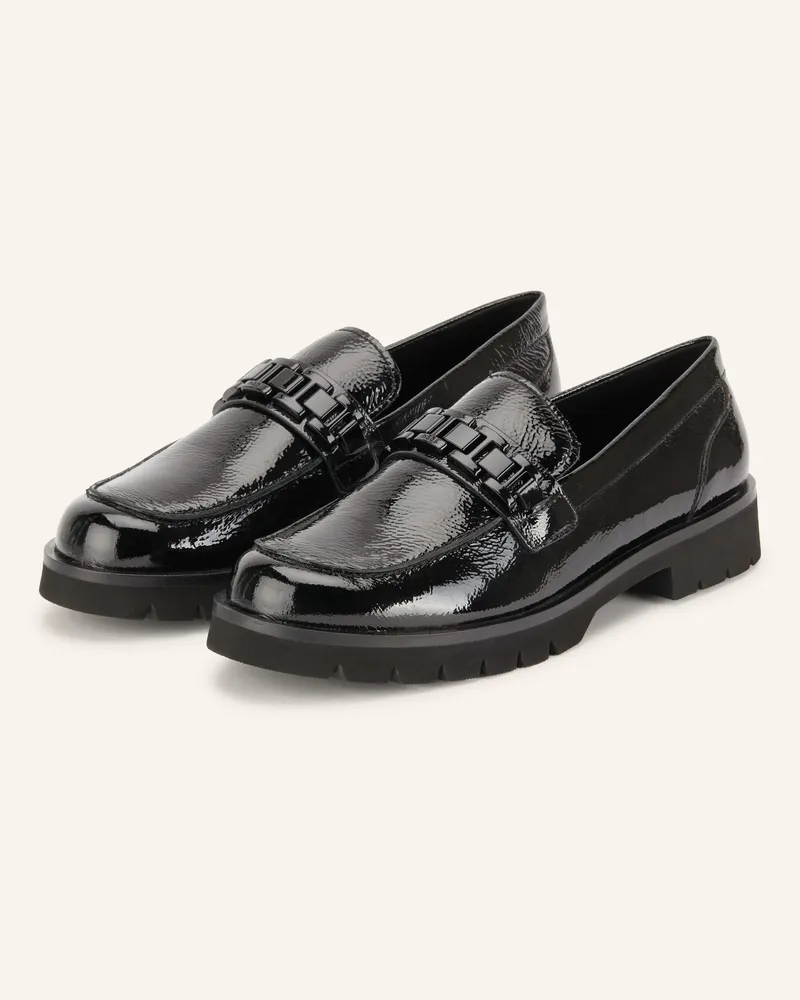 Högl Lack-Loafer schwarz Schwarz