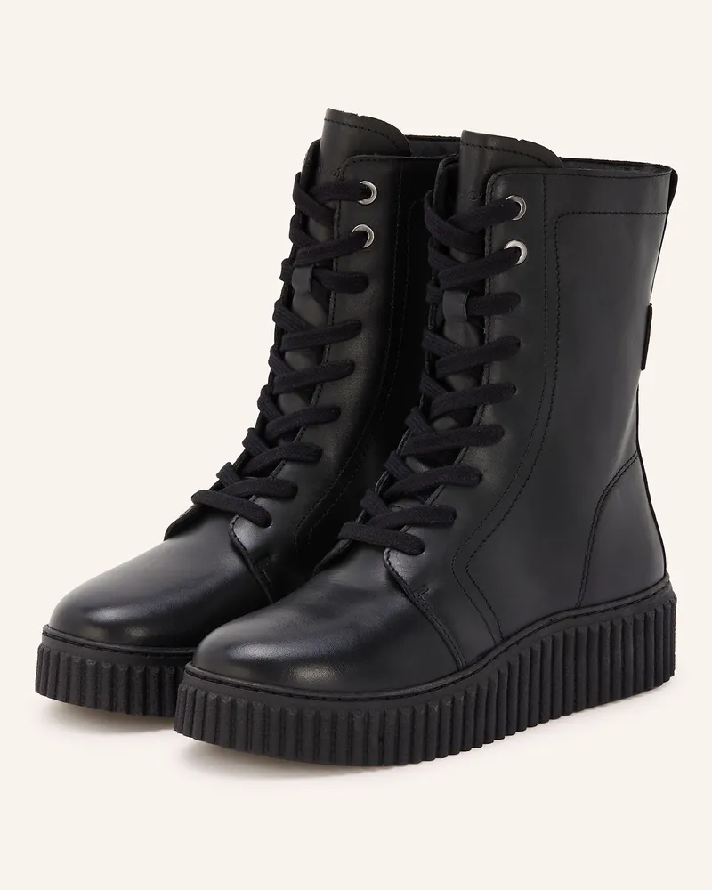 Marc O'Polo Schnürstiefelette Bianca schwarz Schwarz