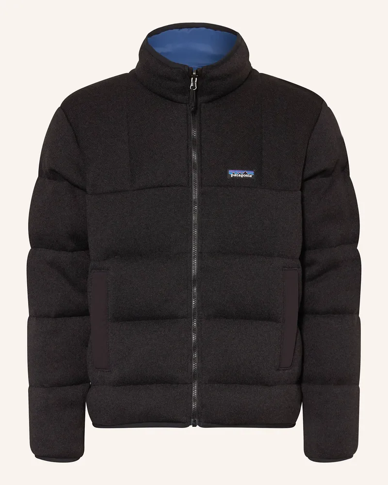 Patagonia Daunenjacke Reversible Down Bete Sweater™ schwarz Schwarz