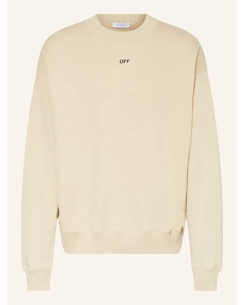 OFF-WHITE Sweatshirt OFF STAMP SKATE Braun