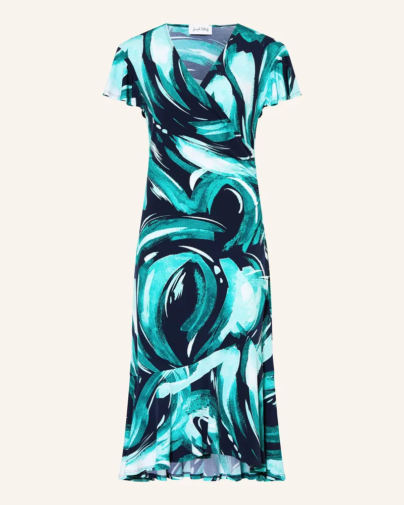 Joseph Ribkoff Jerseykleid In Wickeloptik blau Grün