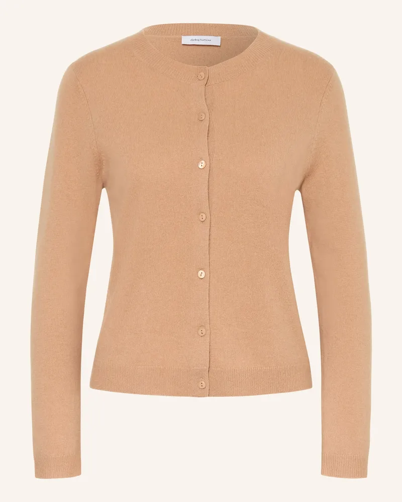 Darling Harbour Strickjacke Aus Cashmere braun Camel