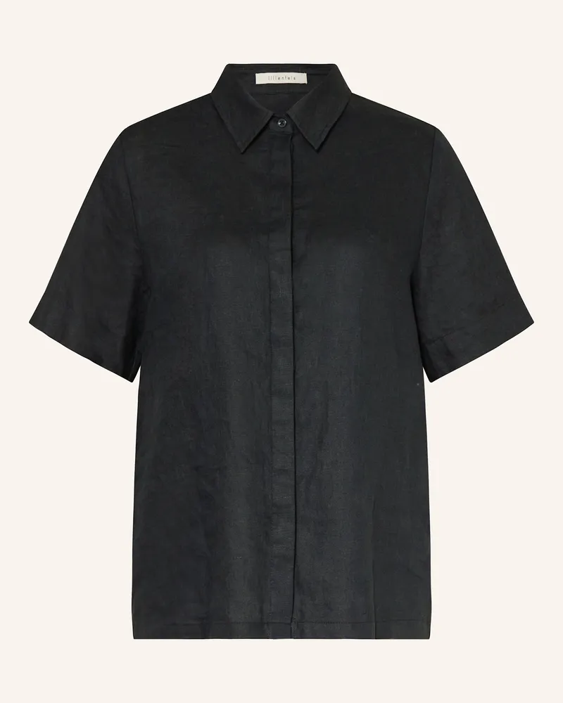 lilienfels Hemdbluse aus Leinen Schwarz