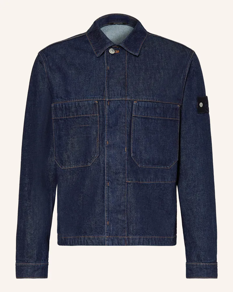 Stone Island Jeansjacke DENIM PROJECT Dunkelblau