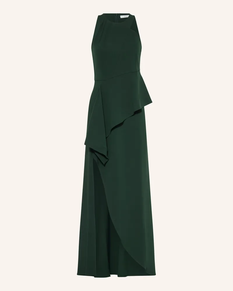 Reiss Kleid GABRIELLA mit Volants Dunkelgrün