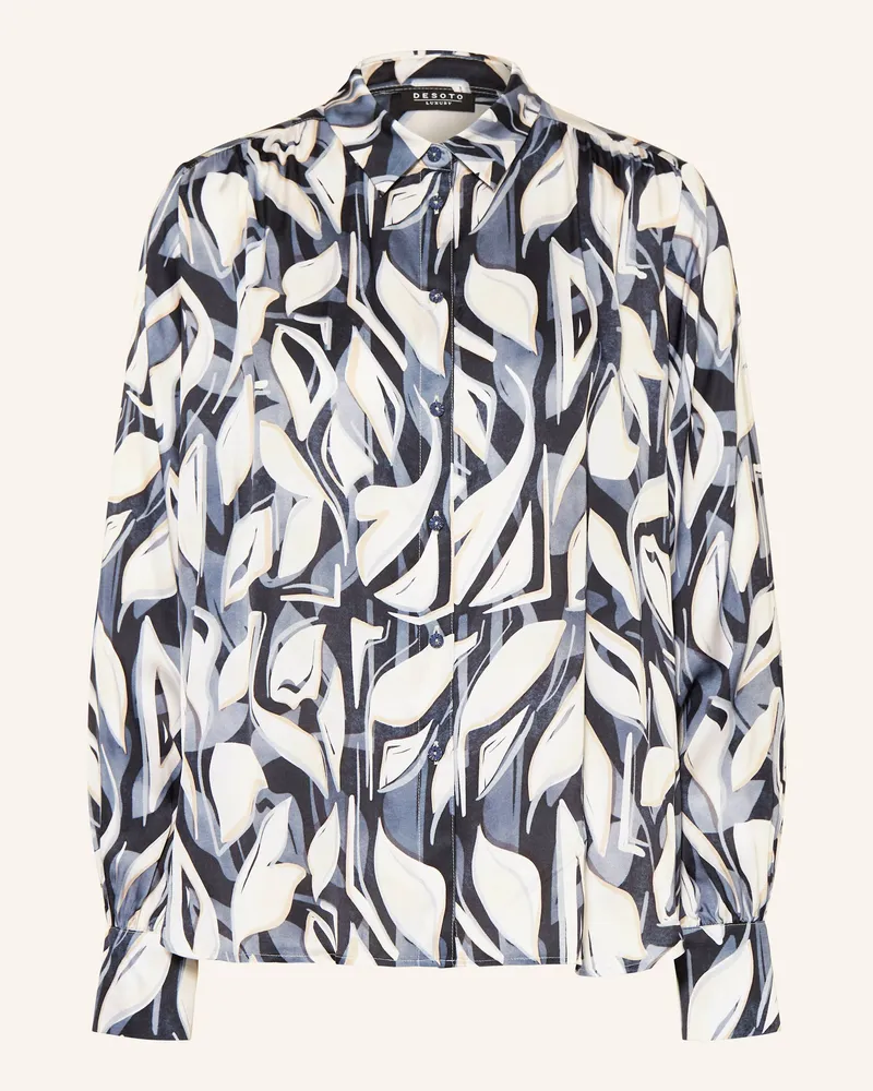 DESOTO Hemdbluse LENA aus Satin Weiss