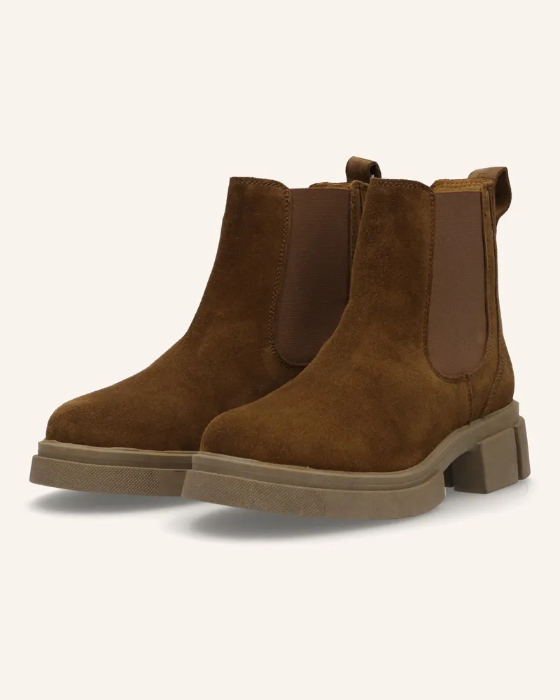 Apple of Eden Chelsea Boots Braun