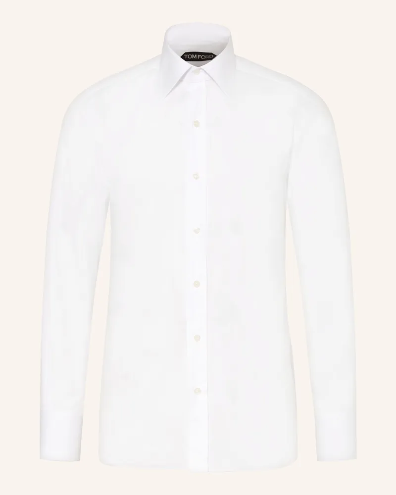 Tom Ford Hemd Slim Fit weiss Weiss