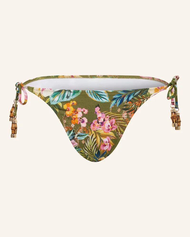 watercult Triangel-Bikini-Hose SUNSET FLORALS Gruen