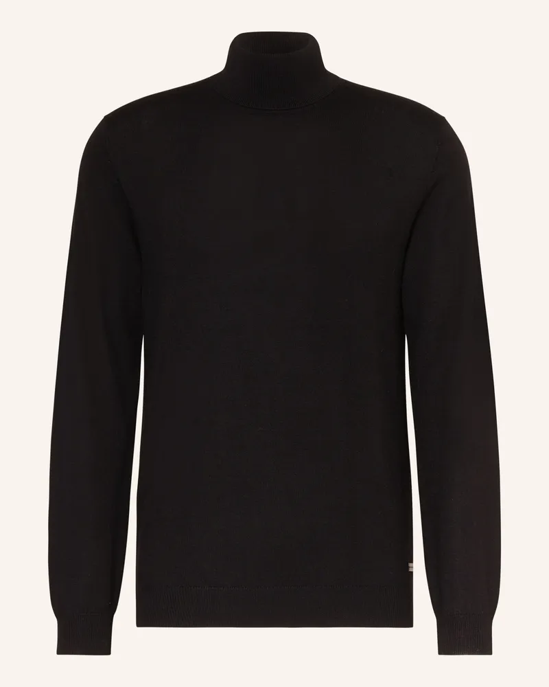 Pierre Cardin Rollkragenpullover Schwarz