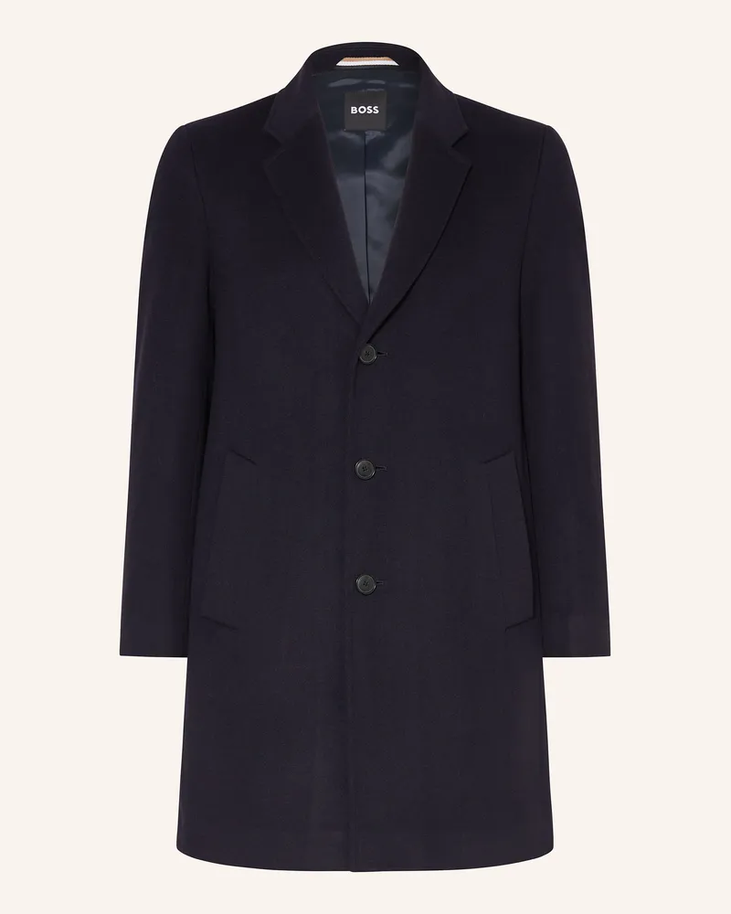 HUGO BOSS Wollmantel Hyde blau Dunkelblau