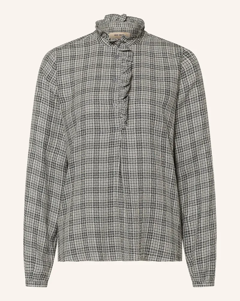 Mos Mosh Blusenshirt Mmbiles Mit Rüschen schwarz Schwarz