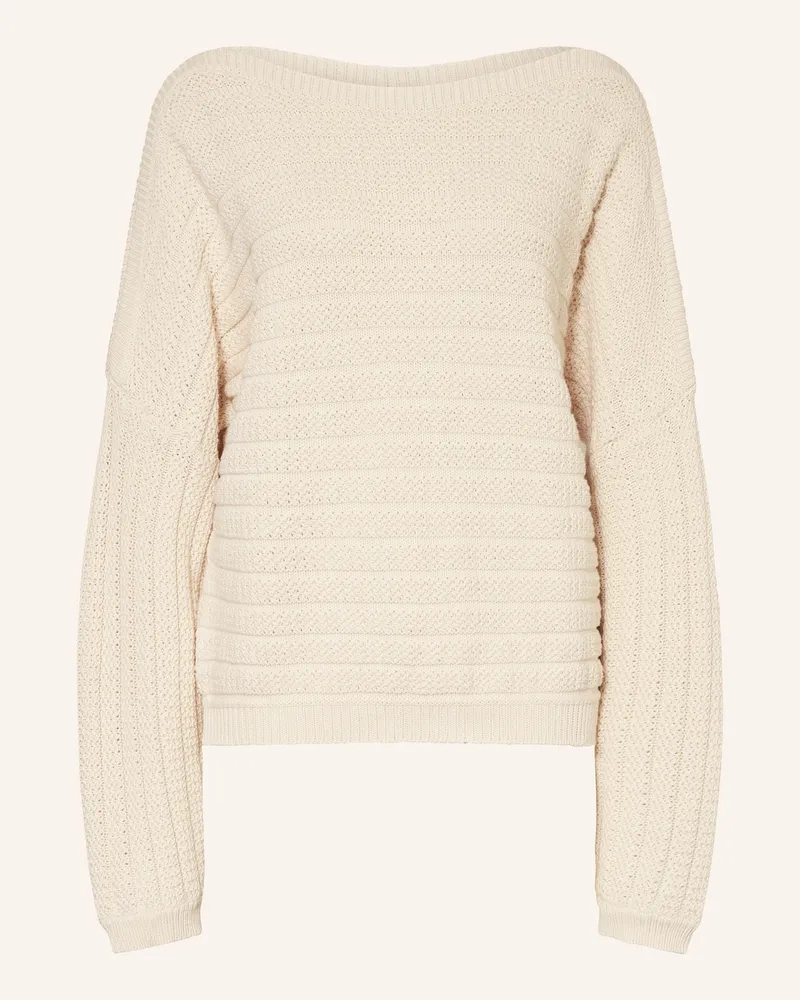 HUGO BOSS Pullover FLEMINDA Weiss