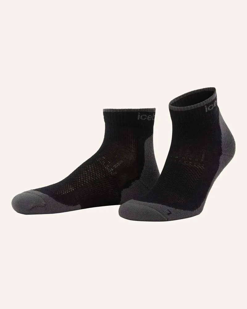 Icebreaker Trekking-Socken HIKE mit Merinowolle Schwarz