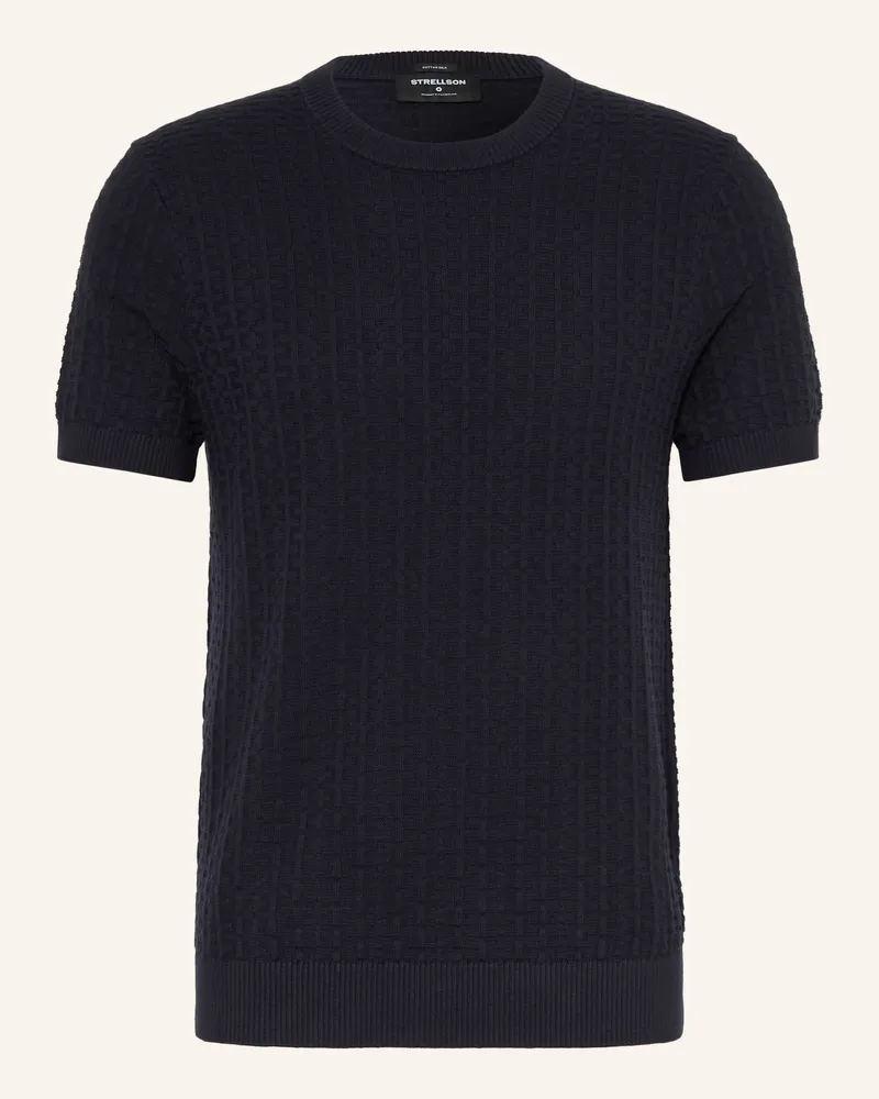 Strellson Strickshirt Robas blau Dunkelblau