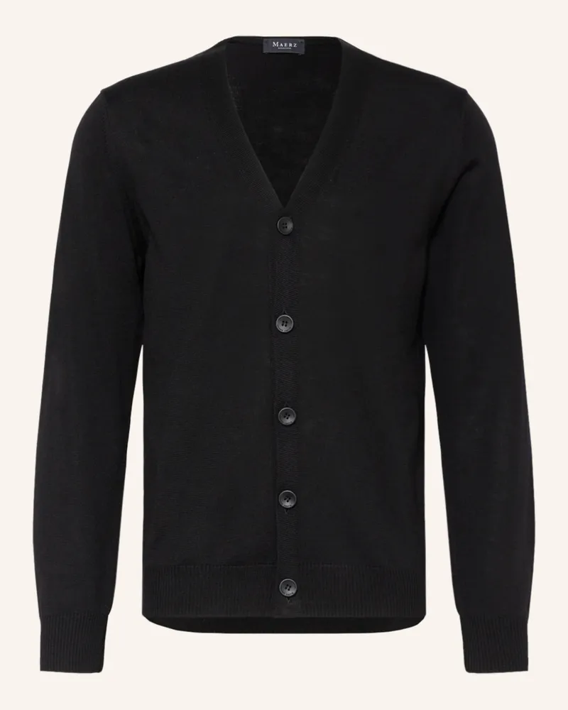 Maerz Strickjacke schwarz Schwarz