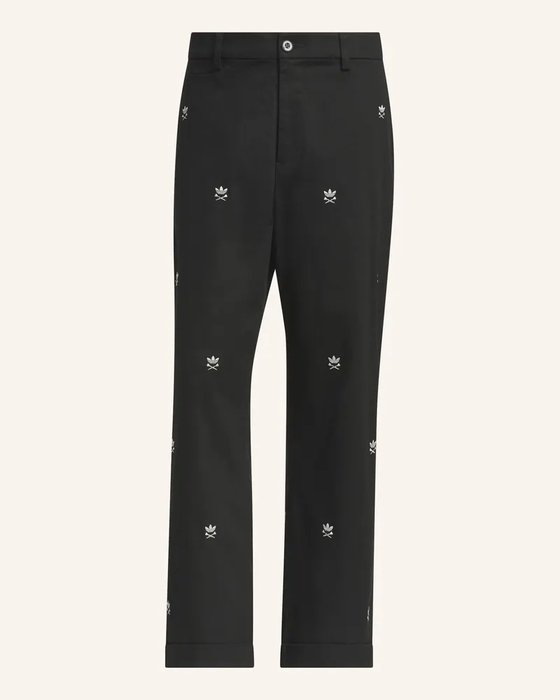 adidas Originals Loose Hose, Bestickt schwarz Schwarz