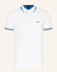 HUGO BOSS Piqué-Poloshirt PAUL Slim Fit Weiss