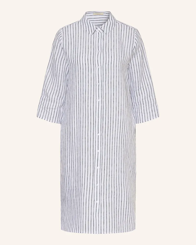 lilienfels Hemdblusenkleid Aus Leinen weiss Weiss