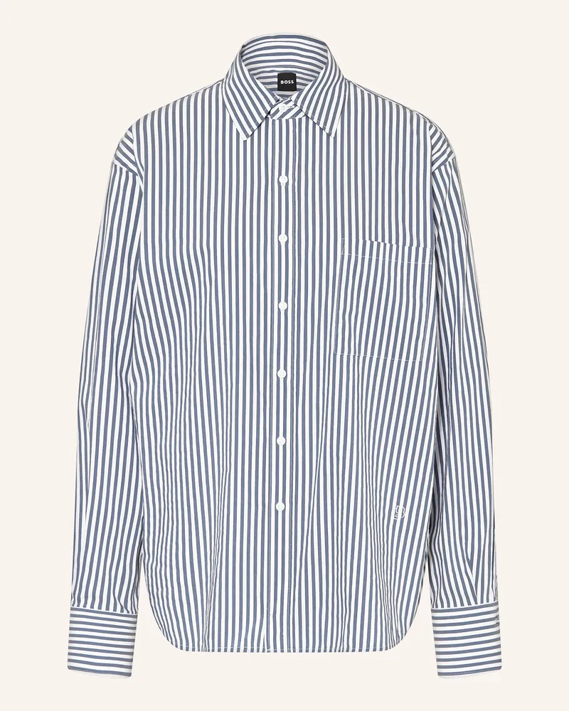 HUGO BOSS Hemdbluse SATURDAY Weiss