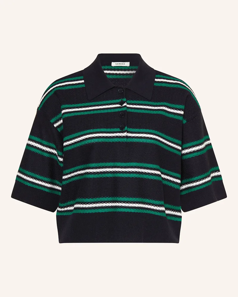 Sandro Strickshirt Dunkelblau