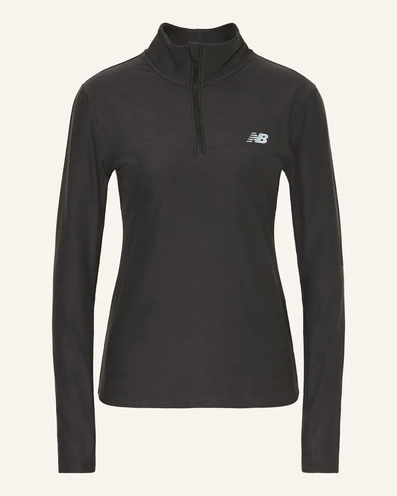 New Balance Laufshirt schwarz Schwarz