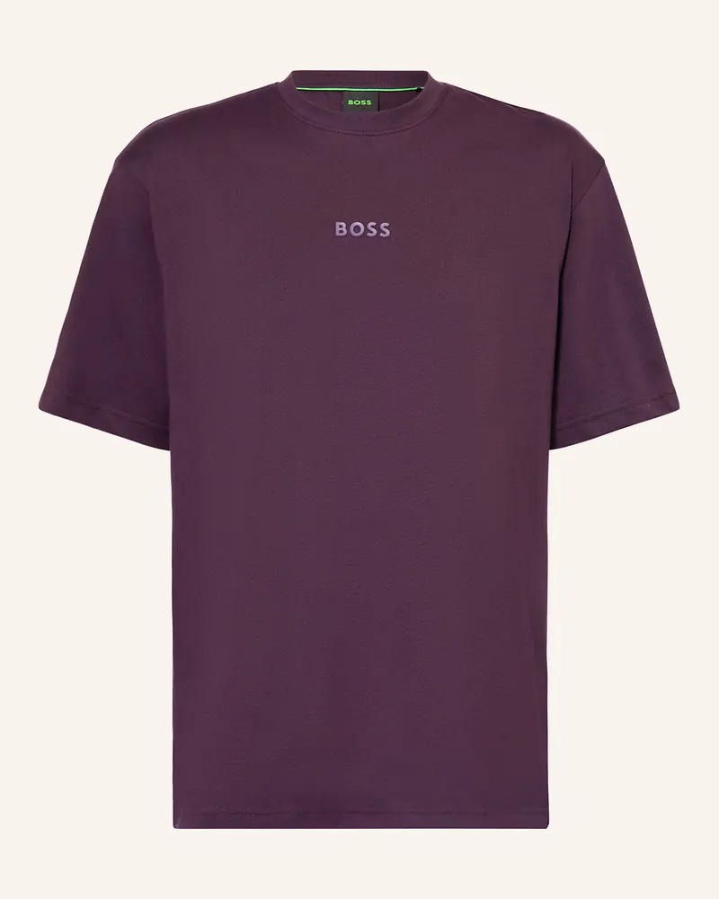 HUGO BOSS T-Shirt lila Dunkellila