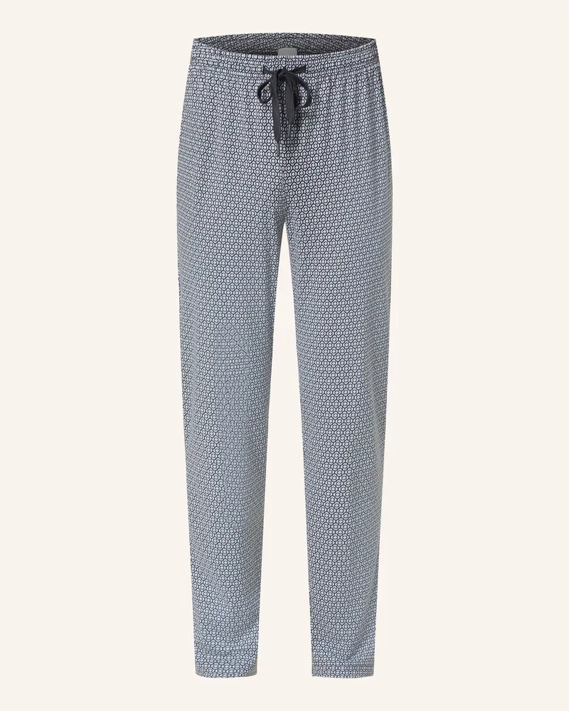 Mey Schlafhose Serie ROUND GEO Dunkelblau