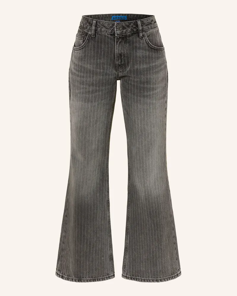 HUGO BOSS Flared Jeans Gelissa schwarz 997