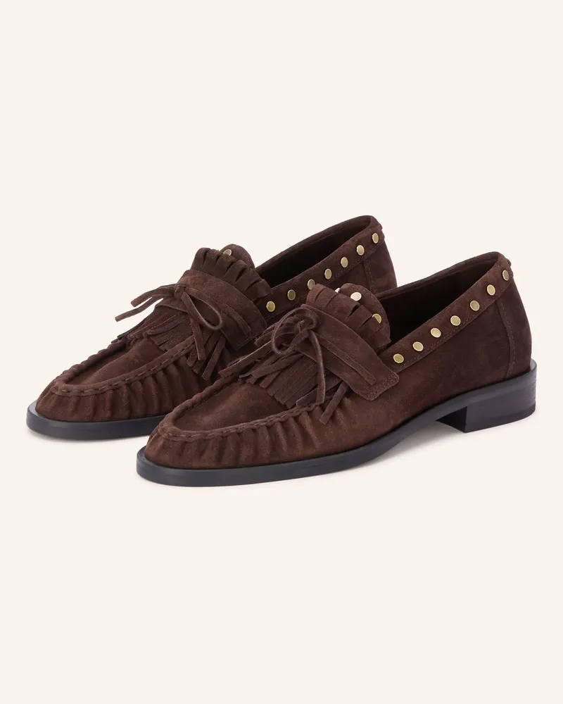 Kennel & Schmenger Loafer Mill Mit Nieten braun Dunkelbraun