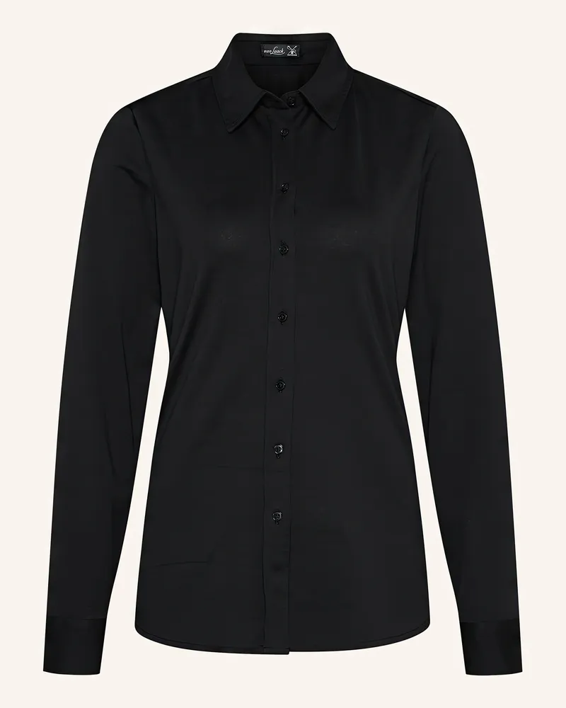 van Laack Jerseyshirt Modern Fit schwarz Schwarz