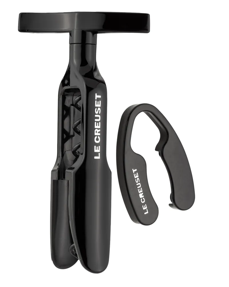 Le Creuset 2-Tlg. Set: Korkenzieher Und Kapselschneider schwarz Schwarz