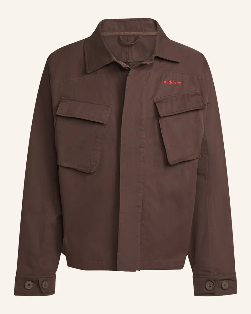 adidas REGULÄR GESCHNITTENE JACKE Braun