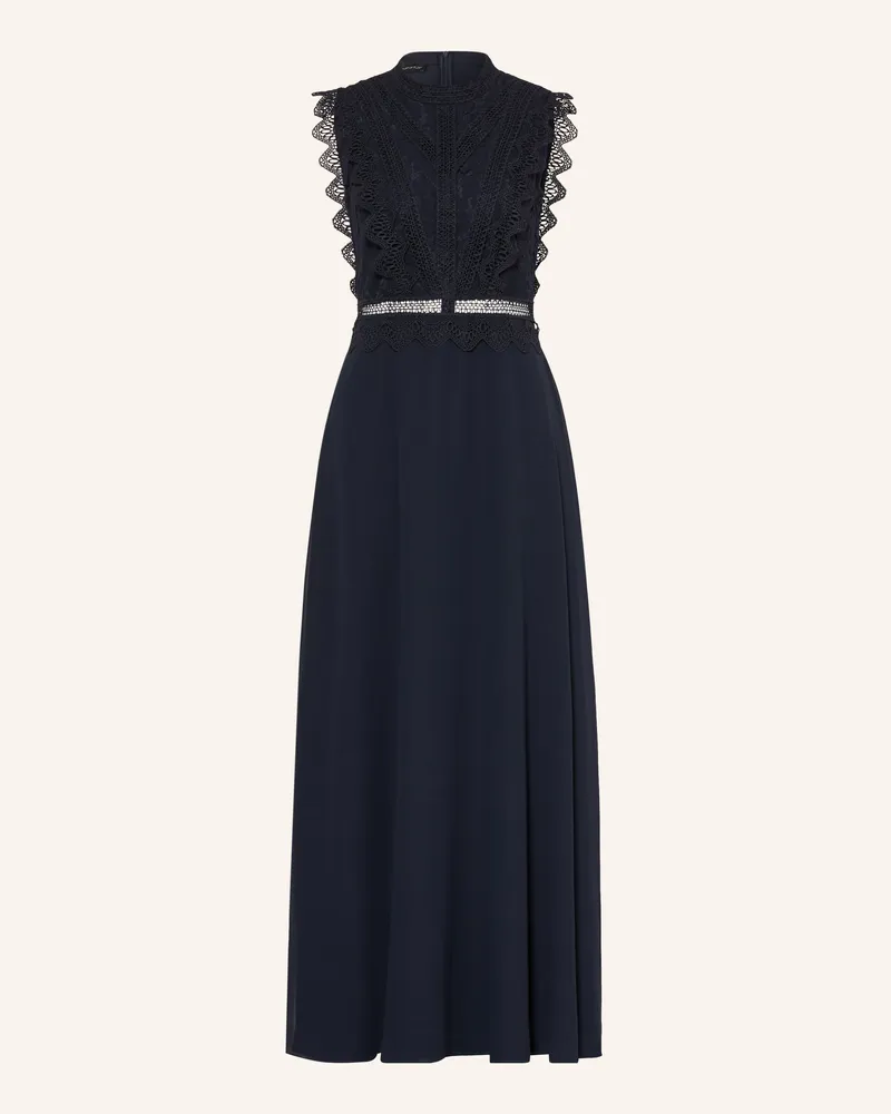 Apart Abendkleid Mit Spitze blau Dunkelblau