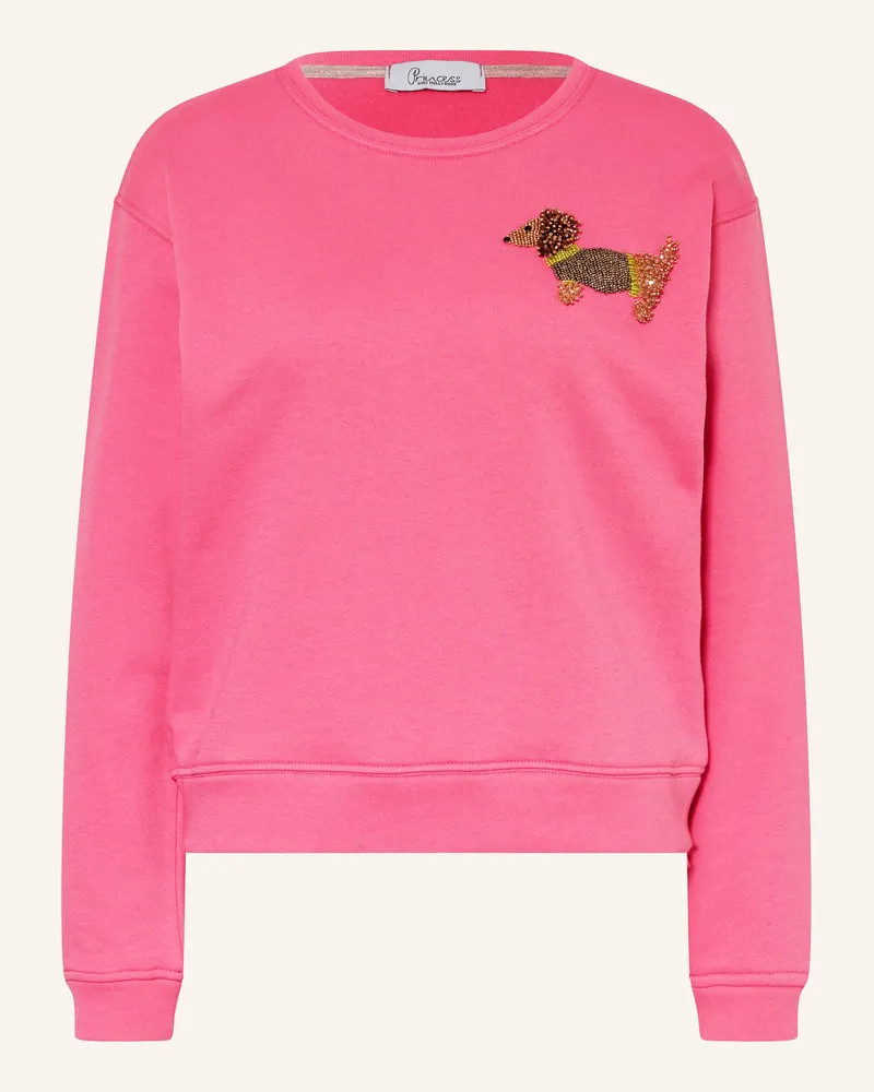 Princess goes Hollywood Sweatshirt mit Schmucksteinen Pink