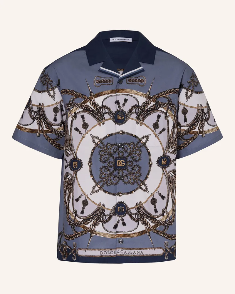 Dolce & Gabbana Resorthemd blau Blaugrau