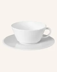 MEISSEN PORZELLAN-MANUFAKTUR Kaffeetasse VITRUV mit Untertasse Weiss