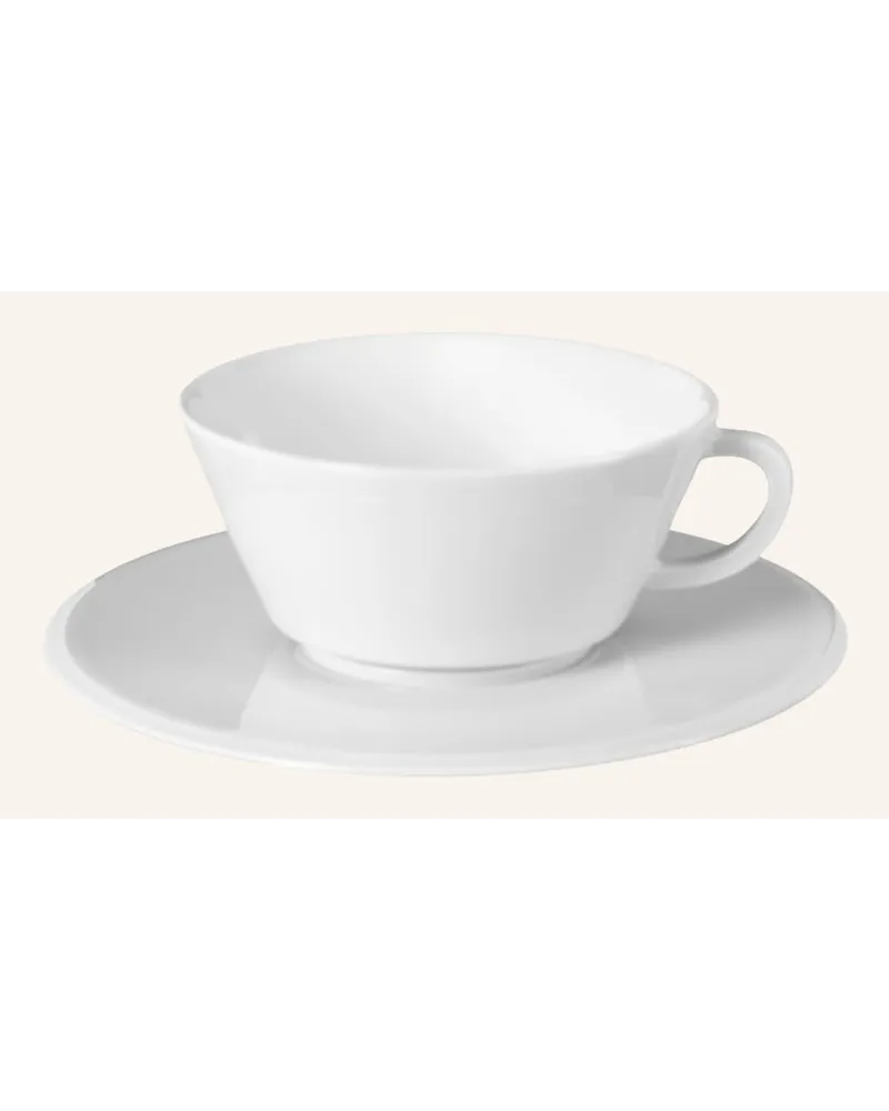 MEISSEN PORZELLAN-MANUFAKTUR Kaffeetasse VITRUV mit Untertasse Weiss