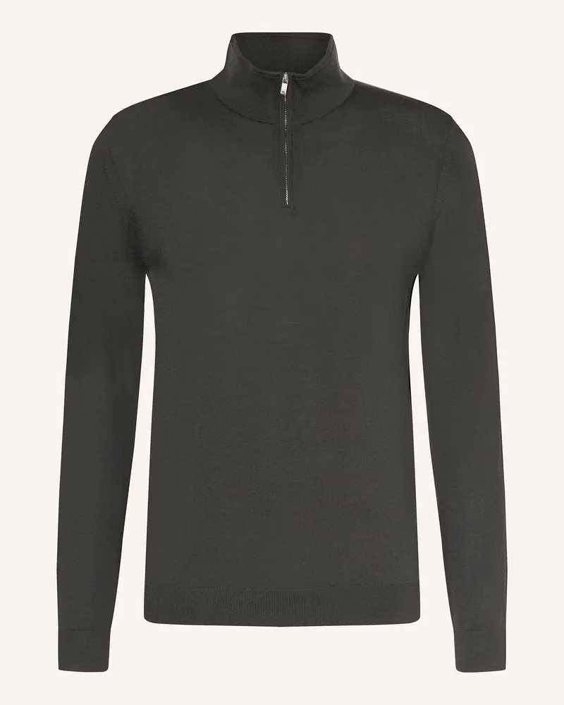 Reiss Troyer Blackhall Aus Merinowolle gruen Khaki