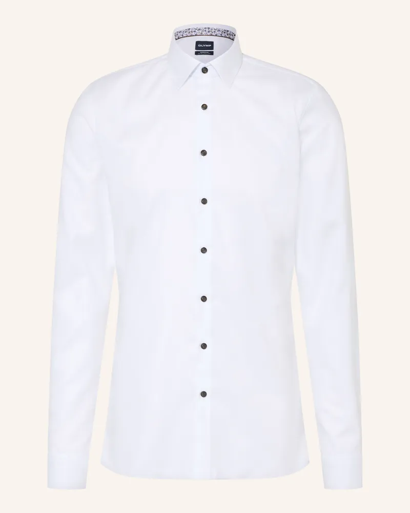 Olymp Hemd No. Six Super Slim weiss Weiss