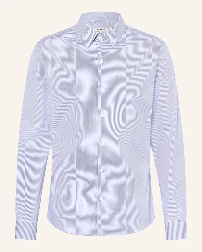 Sandro Hemd Slim Fit blau Hellblau