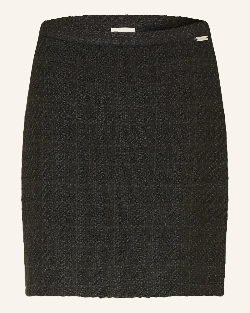 Calvin Klein Tweed-Rock schwarz Schwarz