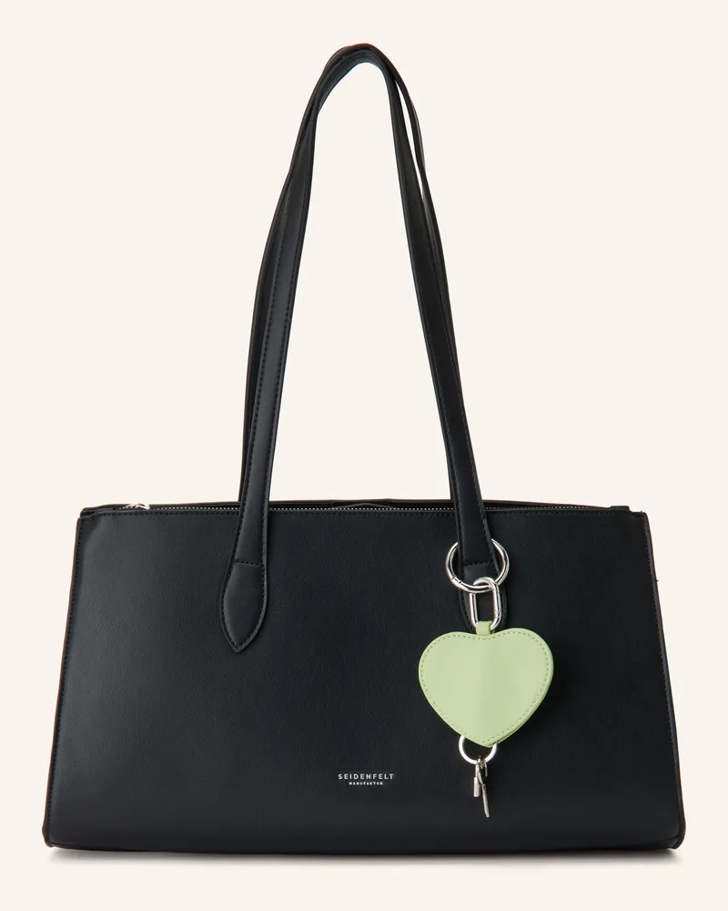 SEIDENFELT Schultertasche Lieto schwarz Schwarz